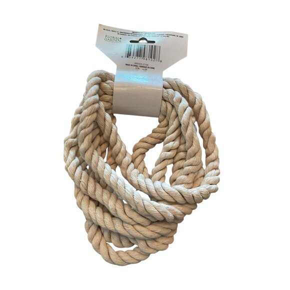 Floral Garden Nautical Rope Cotton 11.1 Ft - Picture 4 of 11
